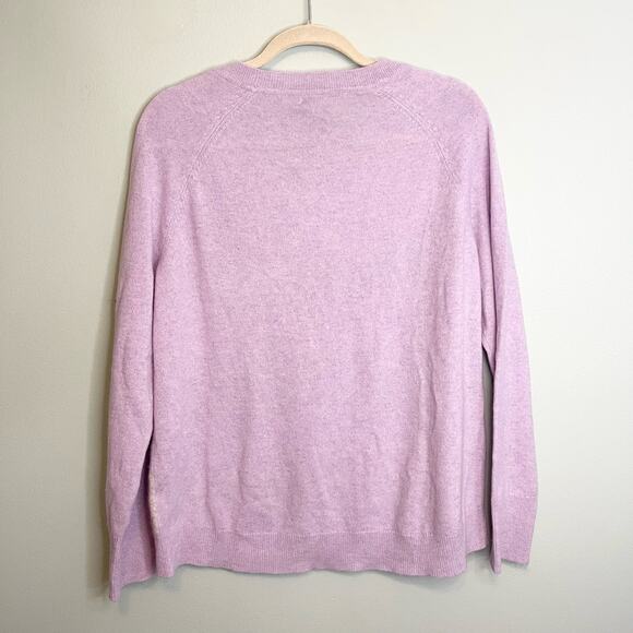 Apt 9 Cashmere Lavender Lilac Sweater long sleeve nwt women’s size L - Picture 4 of 8